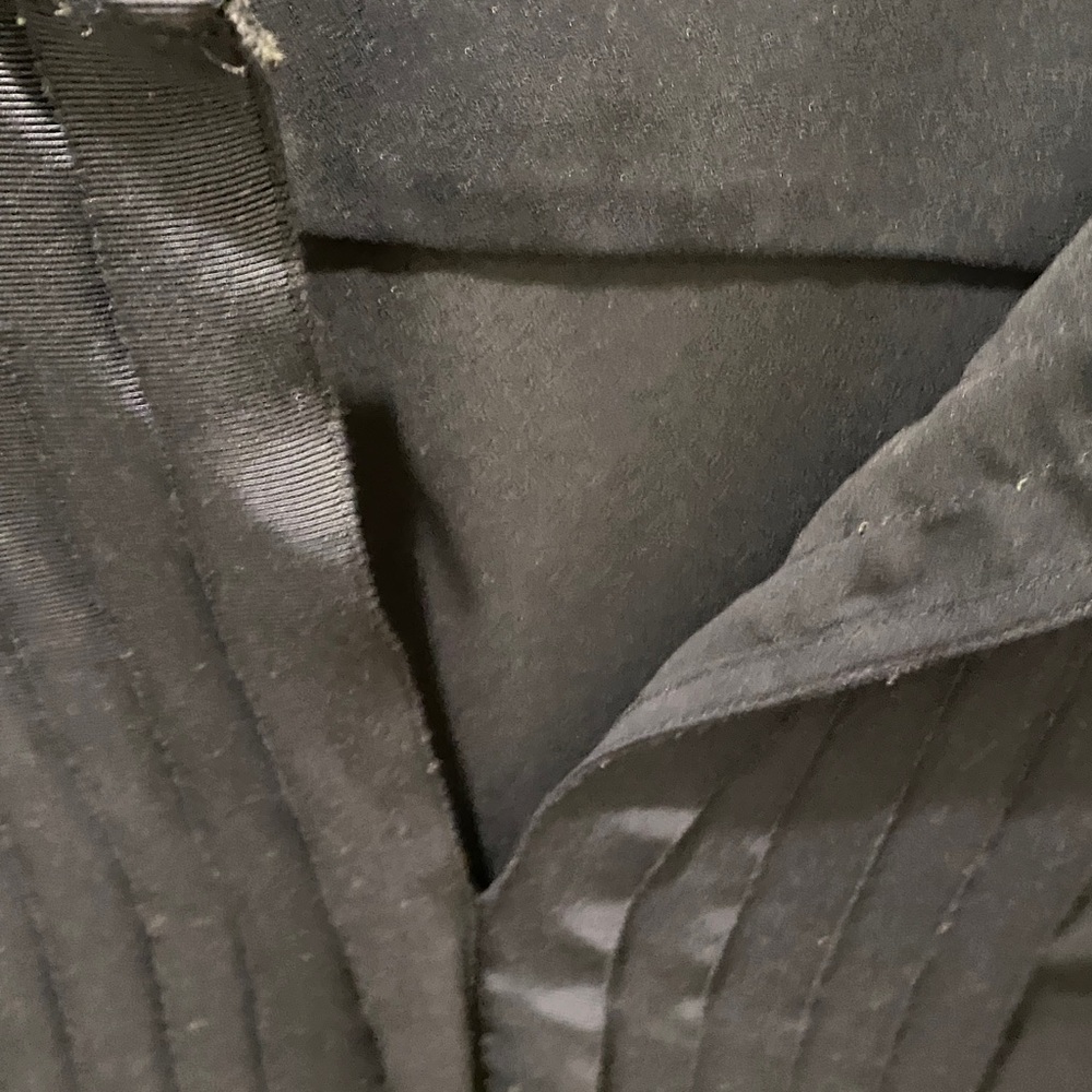 J. Crew Navy Pleated ribbon Blouse - Picture 3 of 8